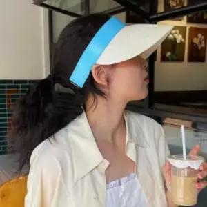 여성 모자 경량 모자 여름 휴양지 썬캡