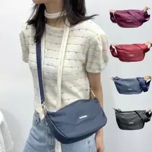 |CCB42EE|여성용 나일론 크로스백 데일리 라운드백