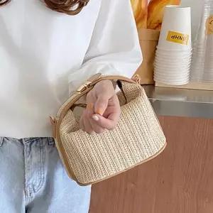 |CCB42BC|여성 여름 라탄 미니 크로스백 토트백