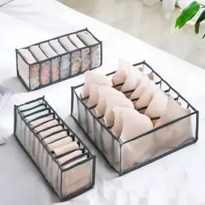 3컬러 속옷 양말 분리칸 정리함 메쉬 칸막이 수납함 수납박스 수납정리함 수납함
