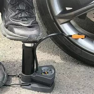 펌프 휴대용 타이어 고압 공기주입기 발 에어 다용도 차량용