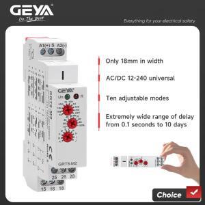 GEYA GRT8-M 16A 다기능 타이머 릴레이, 10가지 선택 가능 AC DC 12V 24V 220V 230V 시간