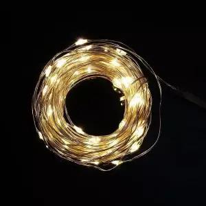 10m 드럼 led usb 트리 전구 100구 웜 색 와이어