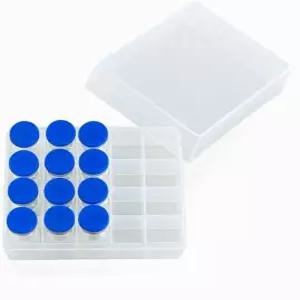 냉장고용 테라데일리 20 슬롯 펩드 보관 케이스 바이알 홀더 3ml 및 인슐린 가정 실험실 요양 시설 사용에