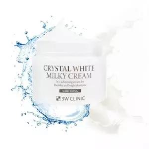 3W CLINIC 크리스탈 밀키 크림 50g 수분 탄력 보습