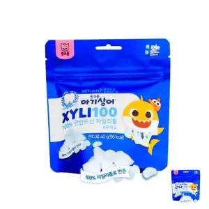 핑크퐁 아기상어 자일리100 자일리톨 40g 이빨관리