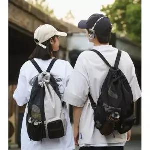 남여공용 가방 스트링 백팩 라이딩 메쉬