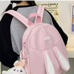 남여공용 가방 데일리 꼬리 토끼키링 증정 백팩 토끼 토끼귀 키링 가방