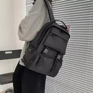 남여공용 가방 데일리 여성 책가방 디자인 포켓 백팩 학생