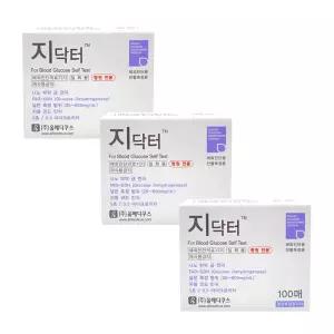 지닥터 혈당검사지 100매 x3통 GDH 체외진단 혈당측정지
