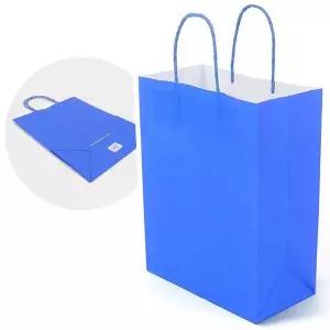 쇼핑백 종이백 소-블루 21x27cm 선물백 포장백