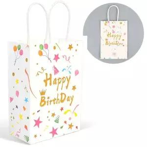 종이쇼핑백 생일축하 선물백 중 화이트 쇼핑백 종이 포장 선물