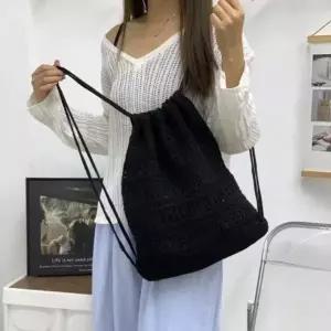 남여공용 가방 수납 여행 백팩 가방 비비드 블랙 대학생 구멍 컬러 화이트