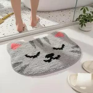 [룽스_63]고양이 발매트 욕실 발매트 미끄럼방지 주방매트