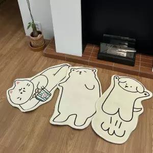 [룽스_63]미니러그 고양이 강아지 곰돌이러그 곰돌이 털