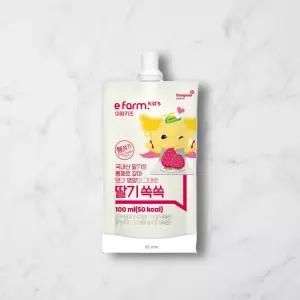 이팜키즈 주스 딸기쏙쏙음료 100ml 40입 1박스
