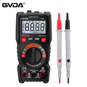 GVDA 4000 카운트 멀티테스터 디지털 멀티미터 자동 범위 조정 DMM 전압계 True RMS AC DC NCV 저항 스마트