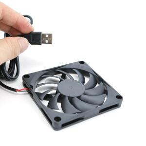 80x80x10mm 80mm 8cm DC 5V USB 전원 냉각 케이스 팬 수신기 DVR xbox호환 TV 박스 라우터 w28