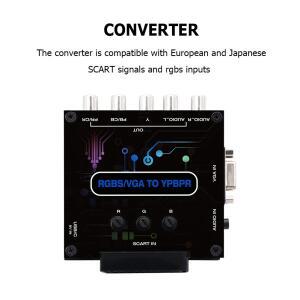 게임 콘솔 RGBS VGA SCART-YPBPR 구성 요소 변환기 색상 차이 비디오 어댑터