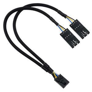Corsair RGB 허브 스플리터  조명 노드 코어 및 ICUE 커맨더 CORE XT 4 핀 수-암 선풍기 익스텐션 케이블