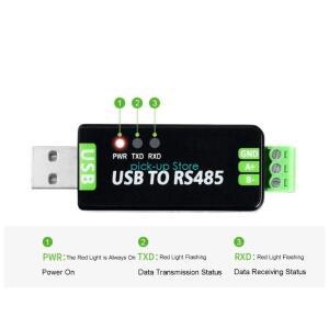 Waveshare USB To RS485 직렬 변환기 통신 모듈 300-921600Bps 내장 ESD 보호 회로 재설정 가능