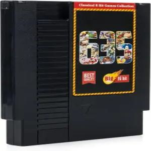 NES 게임 콘솔과 호환되는 635 in 카트리지 멀티카트 클래식 레트로 컬렉션 블랙