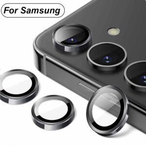 [호환품]Sumsung A55 A35 A15 A 케이스 Matel 링 + 삼성 호환 갤럭시 호환 5G 2024 새 렌즈 유리 용 강화