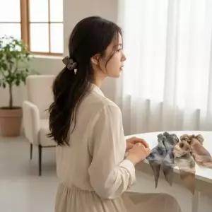 리본 곱창밴드 올림머리 헤어슈슈 데일리 머리끈 머리띠악세사리 곱창헤어밴드