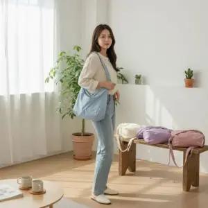 수납 넉넉한 보부상 캔버스 크로스백 남성서류가방 여성숄더백 백팩가방 남자숄더백
