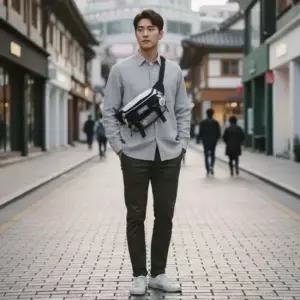 남성 힙색 슬링백 크로스백 웨이스트백 여행용 데일리 보조가방 다용도 메신저백