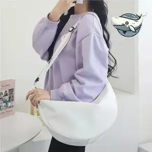 세련된 라운드 크로스백 학생 데일리 캐주얼 백 여대생숄더백 여자숄더백 데일리가방