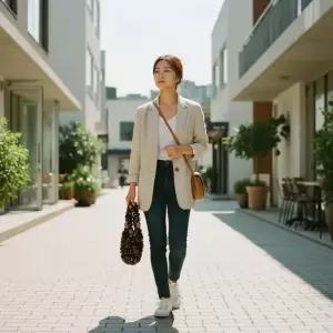 플라워 패턴 신축성 장바구니 휴대용 접이식 에코백 마트 장보기 가방 장바구니 미니가방
