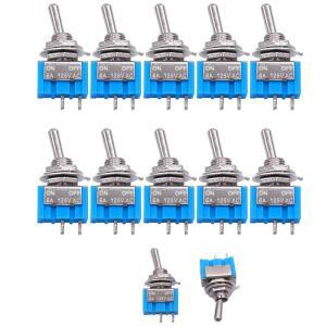 10개/몫 블루 미니 MTS-101 2핀 SPDT ON-OFF AC125V/6A 소형 토글 스위치
