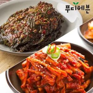 C항아리반찬 무말랭이무침1kg+깻잎무침1kg