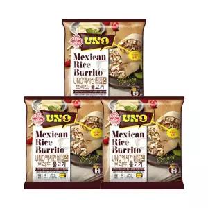 [오뚜기]UNO 멕시칸 라이스브리또 불고기 (125g x3) x 3개e[35949422]
