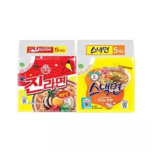 [오뚜기] 진라면 10입 + 스낵면 10입/매운맛e[35949572]