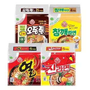 [오뚜기] 열라면5개입+참깨라면4개입+진라면5개입+오동통면5개입e..[35949573]
