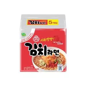 [오뚜기] 김치라면 5입 x 8개/총40입e[35949556]