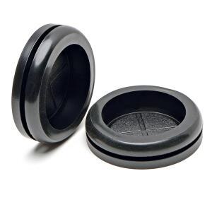 블랙 환경 보호 고무 단면 코일 스냅 그로밋 씰 O-링 와이어 시스 캡 홀 플러그 7-100mm