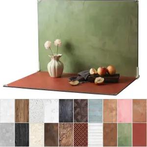 제품 사진 배경 23x35 10Pcs 20 패턴 양면 보드 식품 보석 화장품 및 콘텐츠 제작을 위한 평평한 MDAOCRY