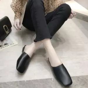여성 블로퍼 사각앞코 낮은 굽 데일리 뮬 슬리퍼 3색 여성블로퍼 뮬구두 뮬로퍼