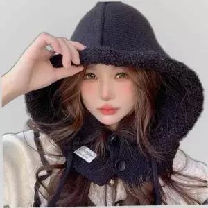 털 후드 바라클라바 뽀글이 겨울 여자 DD-12991 넥워머 모자