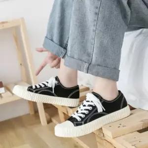 빈티지 감성 여성 유니크 패턴 로우탑 스니커즈 여자운동화 여자겨울운동화