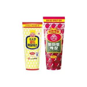 [오뚜기] 토마토 케찹 500g + 골드 마요네즈 300g[35952625]