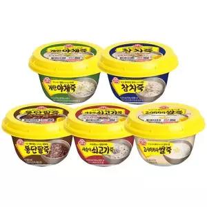 [오뚜기] 죽 285g x 12개입/쇠고기죽/참치죽/계란야채죽/고시히카리쌀죽/단팥죽..[35952657]