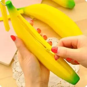 귀여운 바나나 파우치 미니동전지갑 디자인필통 지퍼형