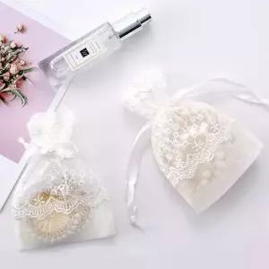 레이스 망사 파우치 복 주머니 레이스복 무지주머니 방향주머니 소품선물