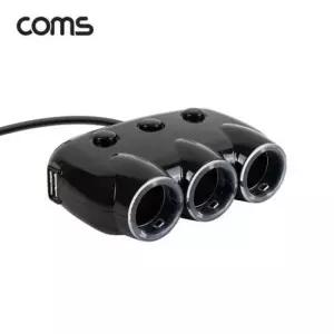 차량용 3구 멀티소켓 시거소켓 3구 USB 2포트 개별 스위치 120W 12V 24V 호환