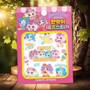학산문화사 스티커 새콤달콤 캐치 티니핑 판박이 데코