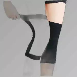 m 레그워머 무릎보호대 블랙 스판덱스 방한 2p 세트
